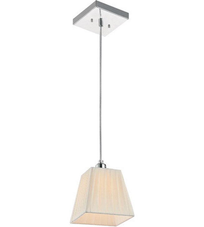 1 Light Down Mini Pendant with Chrome finish 5456P6C-1