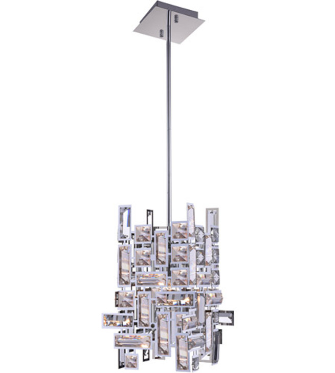 1 Light  Mini Chandelier with Chrome finish 5689P6-1-S-601