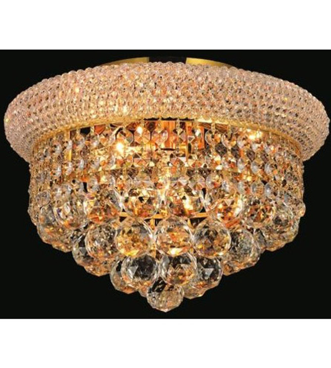 3 Light  Flush Mount with Gold finish 8001C12G