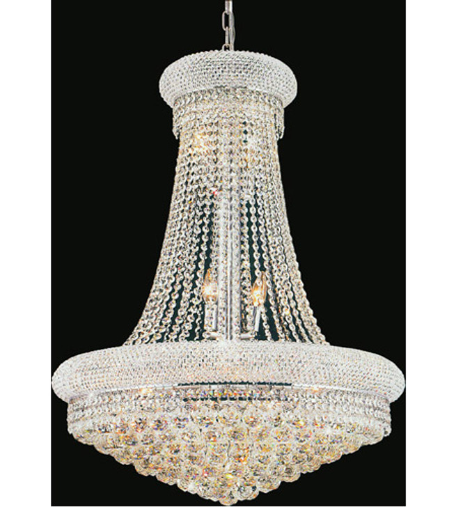 17 Light Down Chandelier with Chrome finish 8001P24C