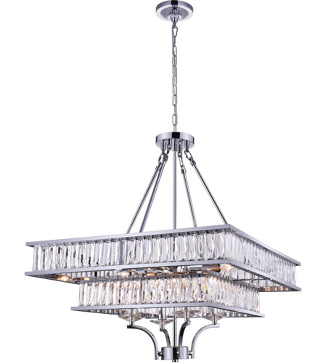 8 Light  Chandelier with Chrome finish 9972P23-8-601