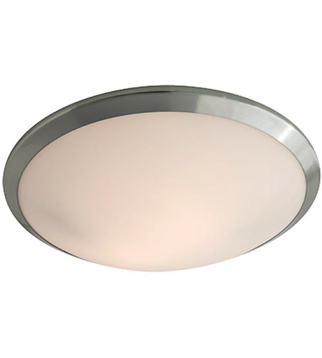 Essex AC LED Large Flush Mount Buffed Nickel with Half Opal Glass Finish