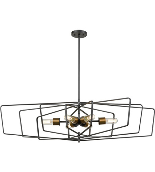 Inuvik 6 Light Linear Multiple Finishes and Graphite Finish