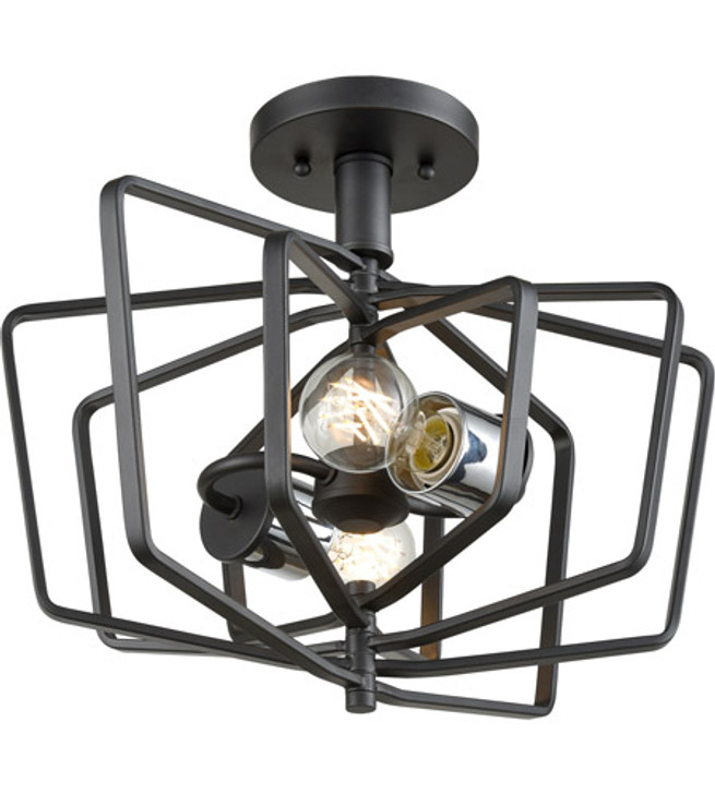 Inuvik 2 Light Semi-Flush Mount Multiple Finishes and Graphite Finish