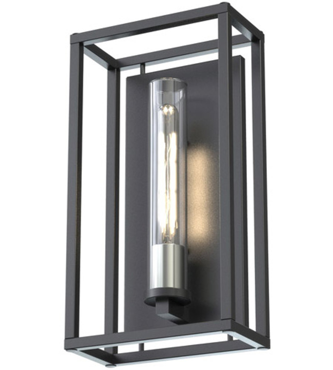 Sambre Sconce Multiple Finishes and Buffed Nickel with Clear Glass Finish