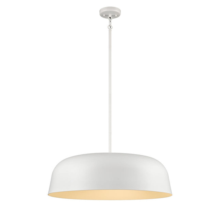 Tuque 20 Inch Pendant Matte White Finish