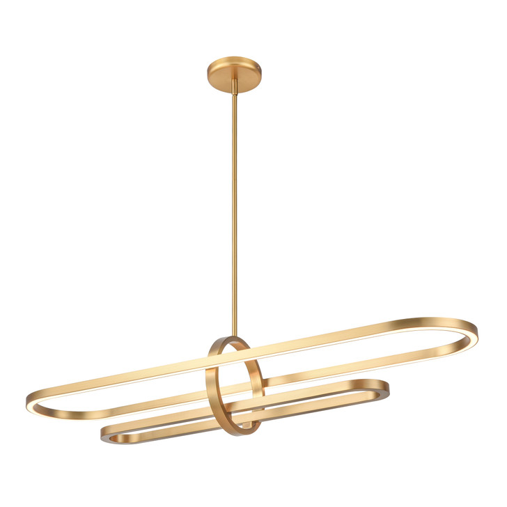 Perigee AC LED Linear Brass Finish