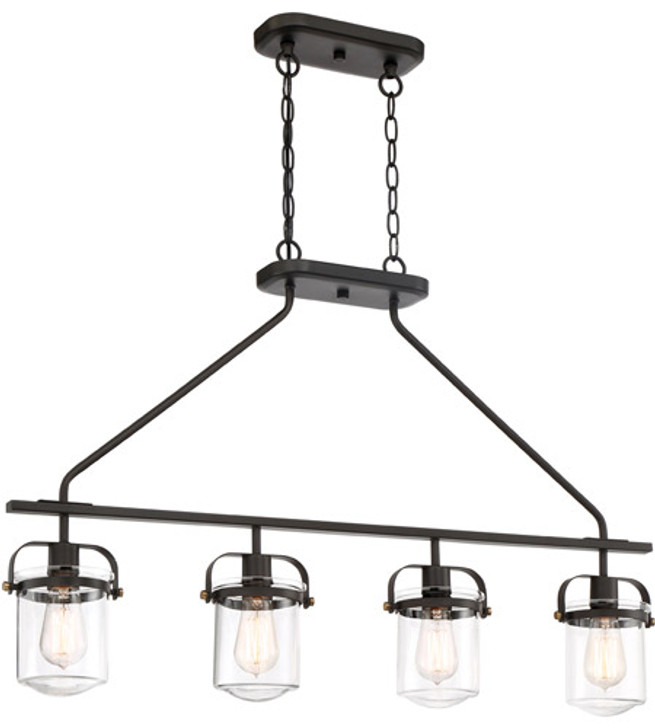 4 Light Linear Chandelier 90638-ORB