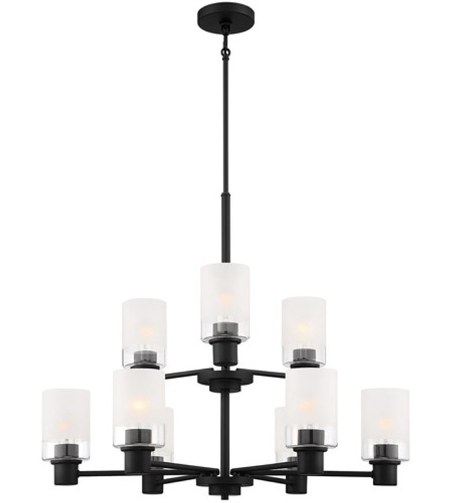 9 Light Chandelier D236M-9CH-MB