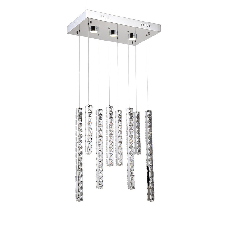 Zeev Lighting Norwood Collection Chrome LED Chandelier CD10107/LED/CH-RD