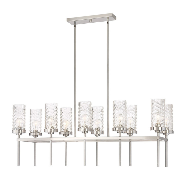 Zeev Lighting Triticus Collection Brushed Nickel Chandelier CD10119/10/BN