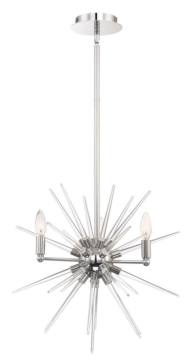 Zeev Lighting Pulsar Collection Chrome Chandelier CD10178/4/CH