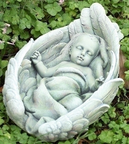 15" Joseph's Studio Baby in Angel Wings Outdoor Garden Statue | Pool ...