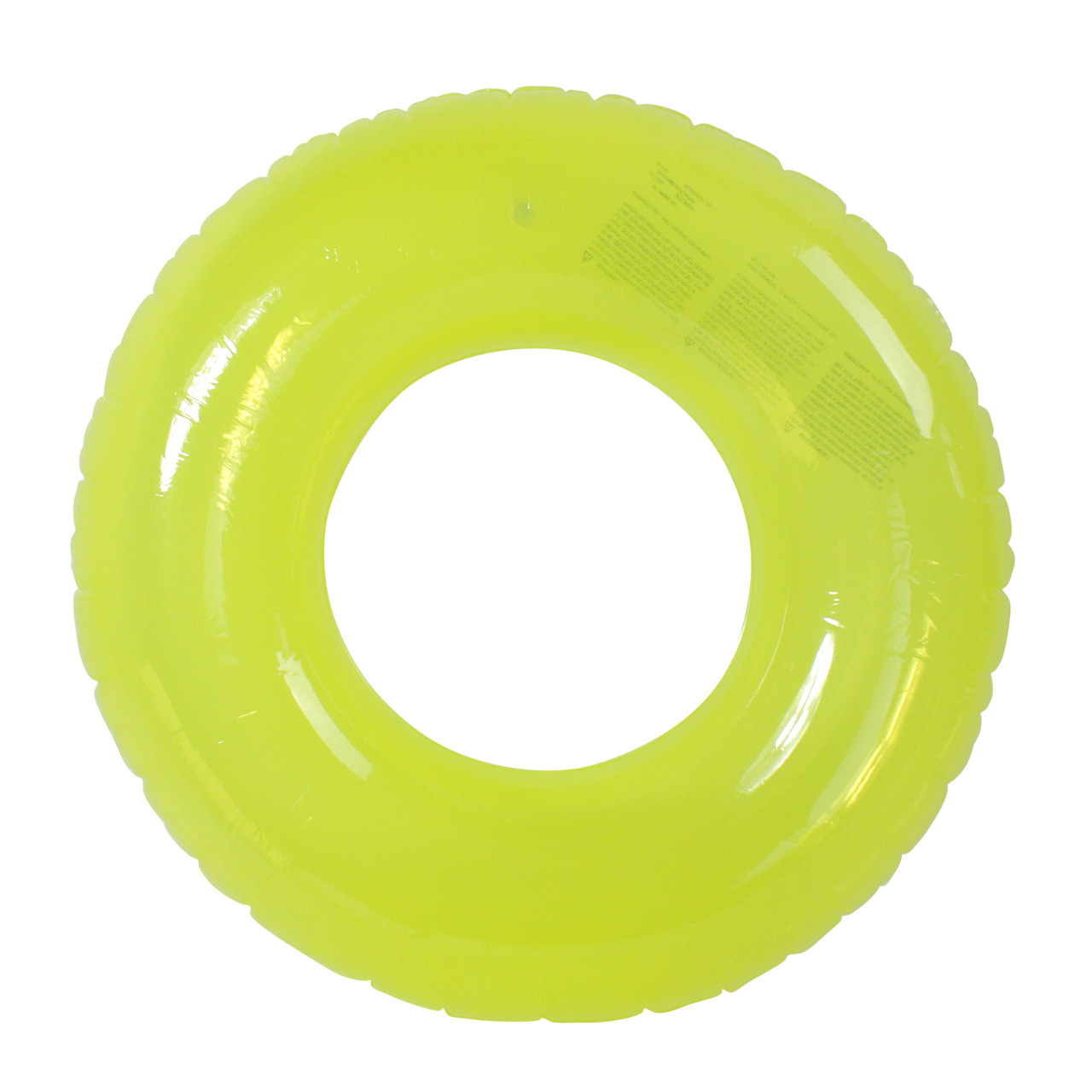 30-Inch Inflatable Bright Yellow Swim Ring Tube Pool Float for Ages 4 & up