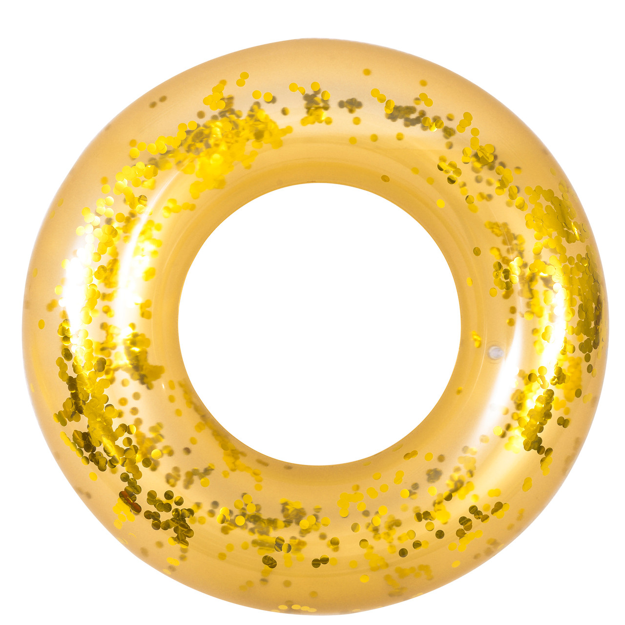 Gold Glitter Sequin Inflatable Inner Tube Pool Float Pool
