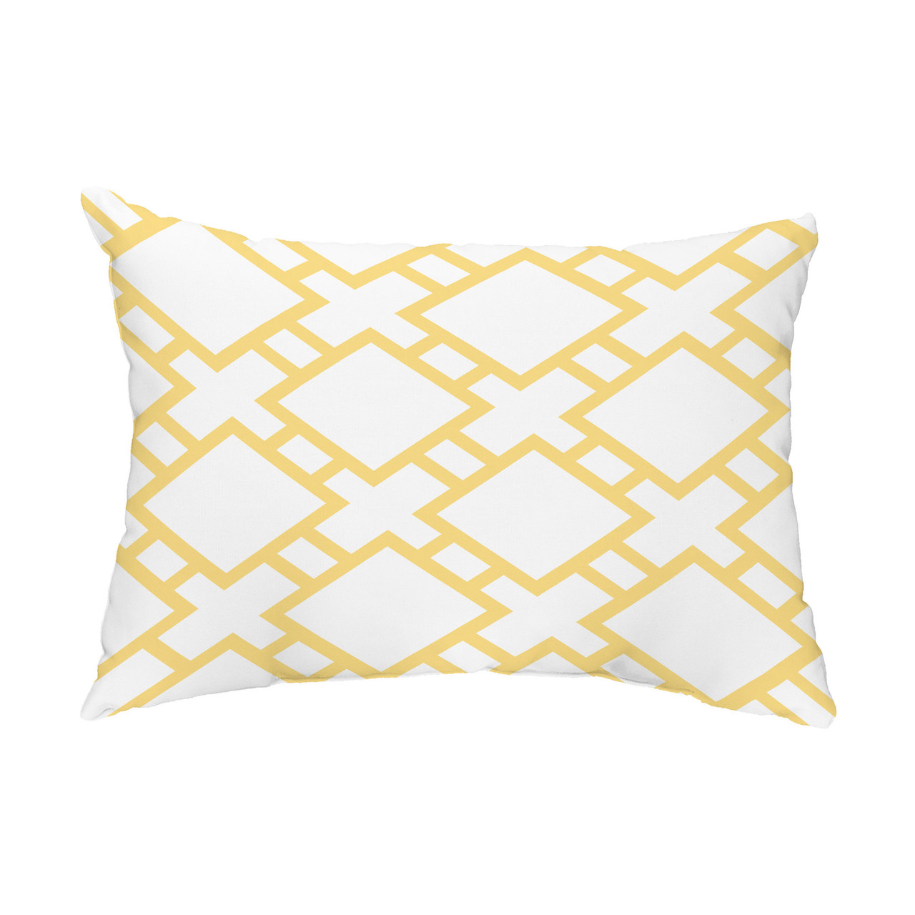 20" Pink & White Floral Design Throw Pillow Down Alternative Filler