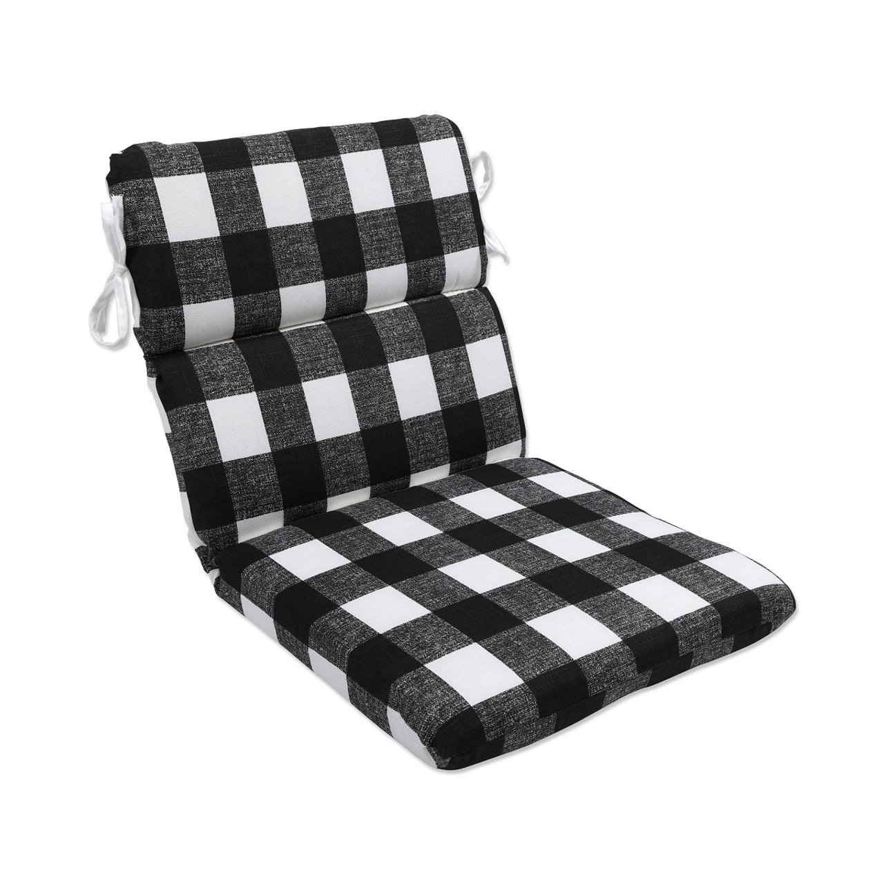 black and white buffalo check outdoor chair cushions