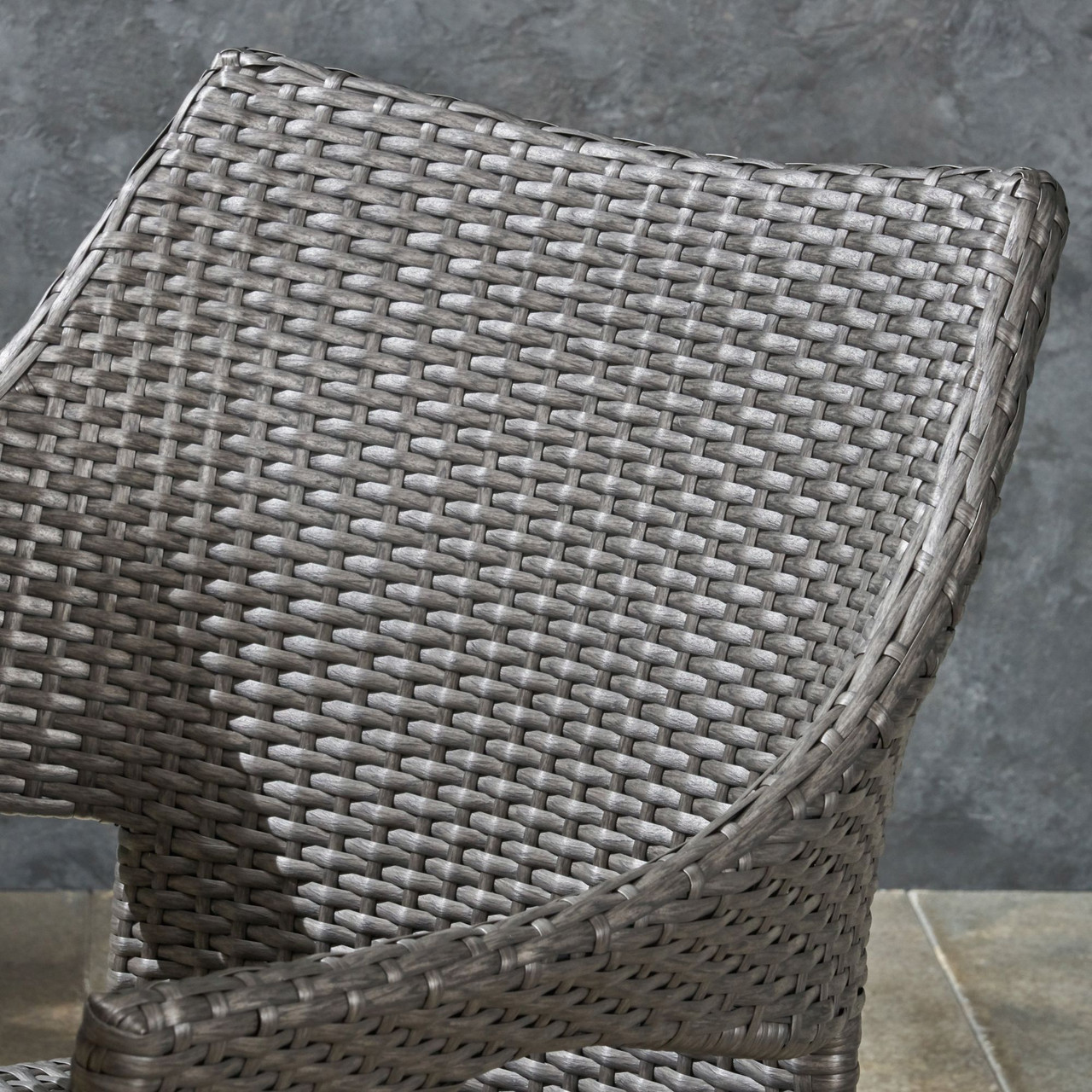 7Piece Mocha Brown & Gray Outdoor Furniture Patio Dining Set Pool