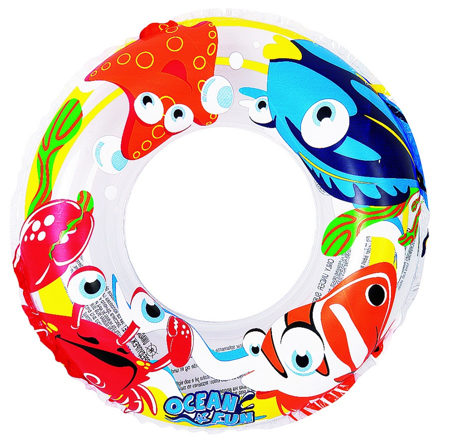 Inflatable Ocean Fun Children's Swimming Pool Inner Tube Ring Float, 20
