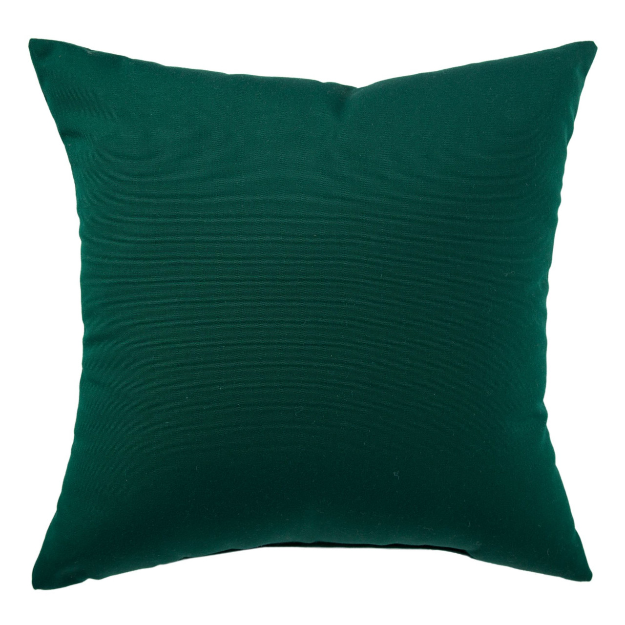 26" Pine Green Solid Outdoor Patio Square Throw Pillow Pool Central