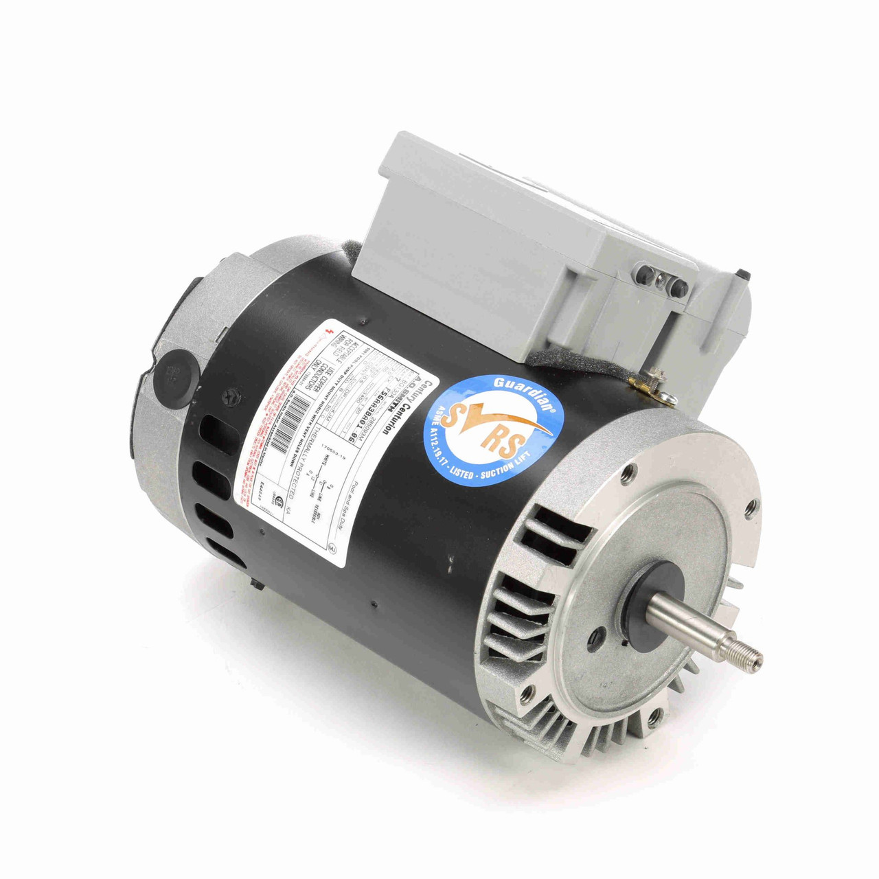 2 HP Single Phase Round Flange C Face Thread Pool Pump Motor | Pool Central