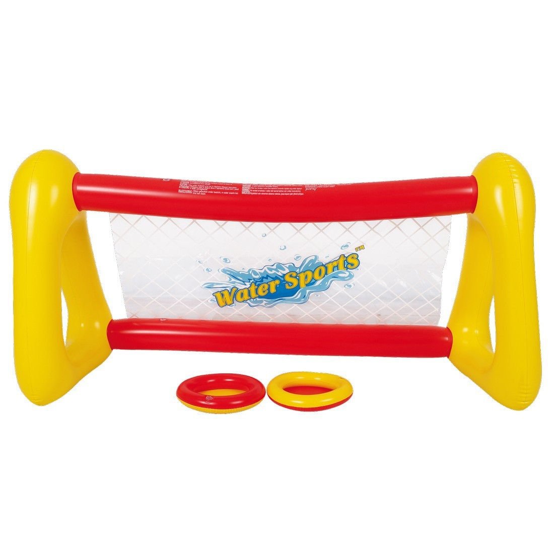 51 Inch Inflatable Red & Yellow Swimming Pool Frisbee Game Set | Pool ...