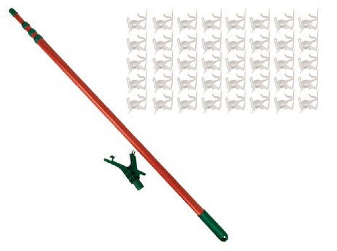 11' Telescoping Christmas Tree Decorating Pole for Hanging Lights