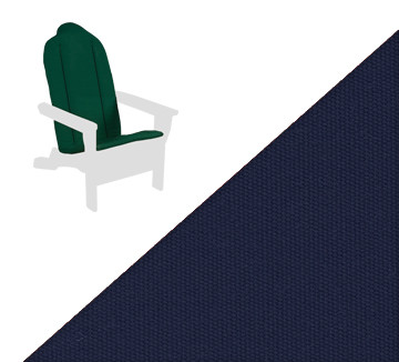 47" Outdoor Patio Adirondack Chair Seat & Back Cushion Navy Pool