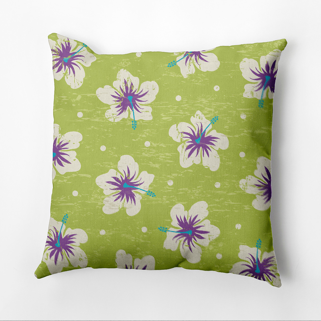 Blooms Pillow in Soft Green