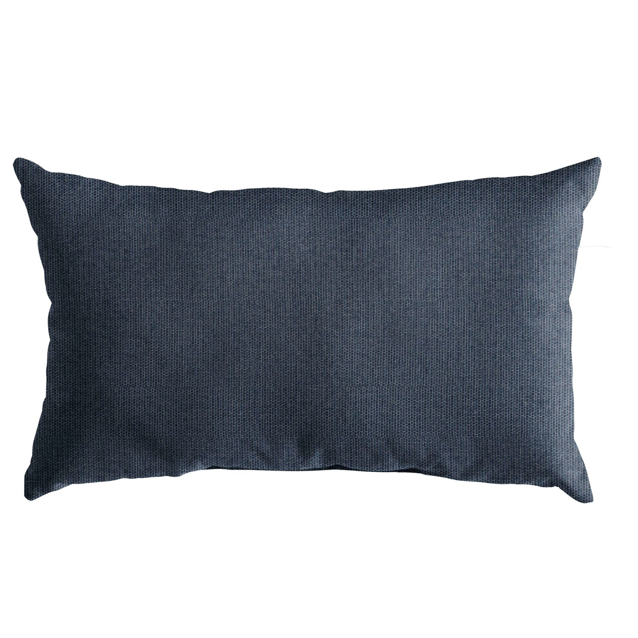 Solid Rectangular Outdoor Patio Lumbar Pillow 26" Aegean Blue