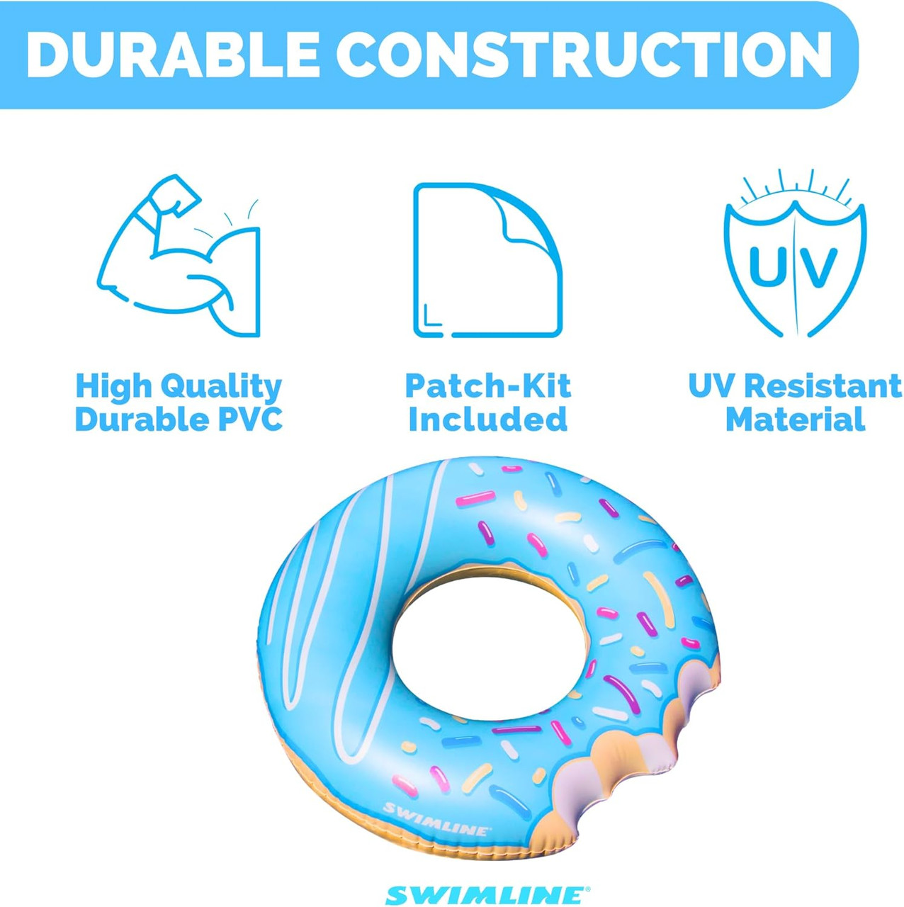 Inflatable Donut Swimming Pool Ring - 42