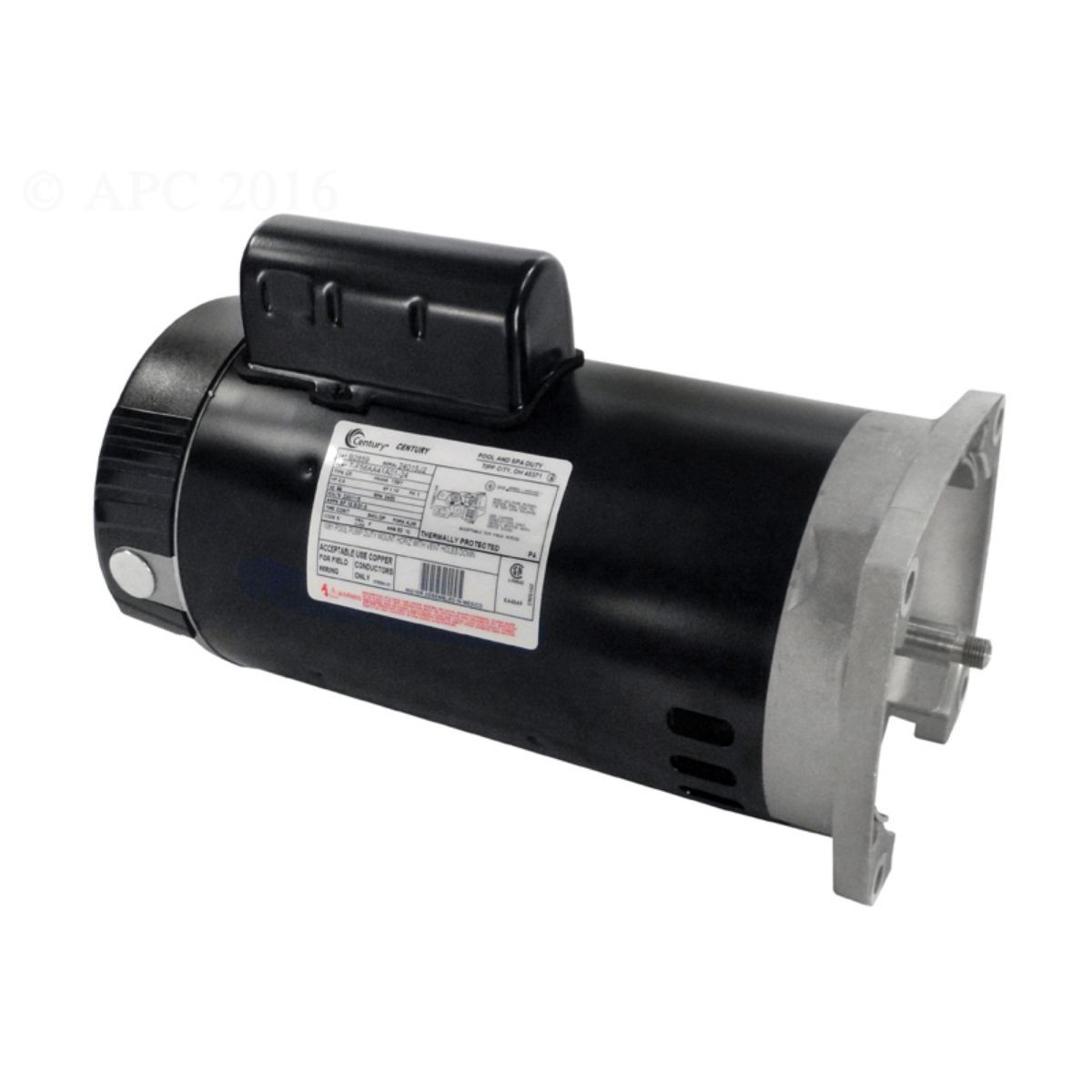 2 HP Square Flange Up-Rated Pool Pump Motor, 1.10 SF | Pool Central