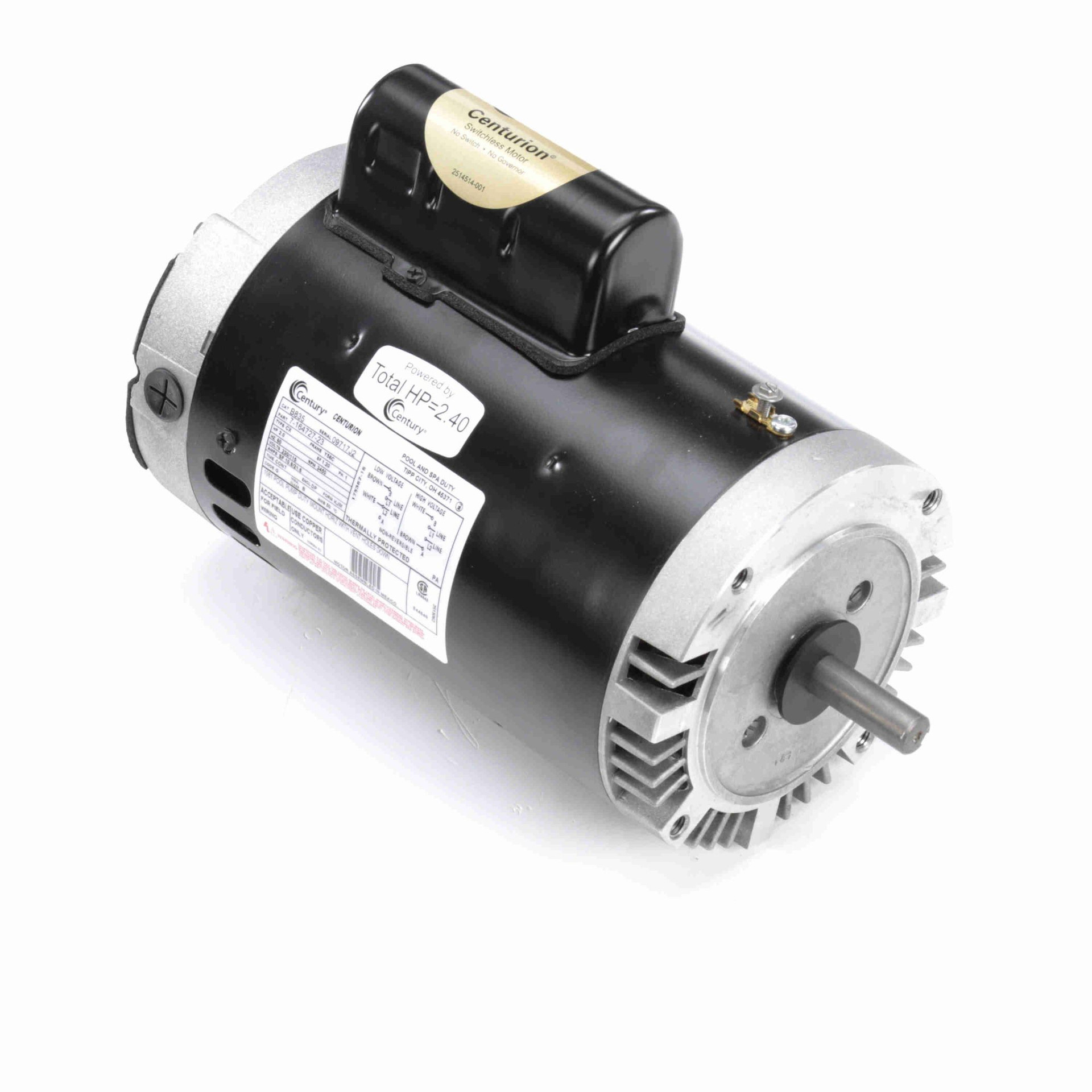 2 HP Single Phase C Face Keyed Replacement Pool Pump Motor | Pool Central
