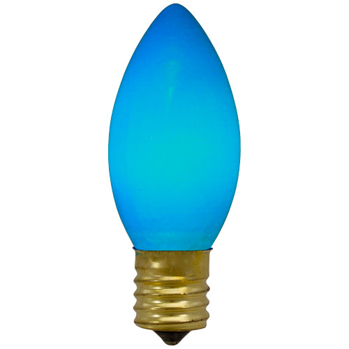 Pack of 4 Blue C9 Opaque Christmas Replacement Bulbs