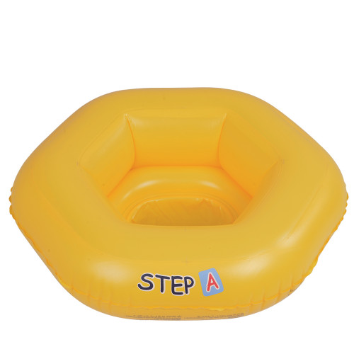 Introduce Your Baby to the Water with a 26" Yellow Inflatable STEP A Swimming Pool Baby Seat Float