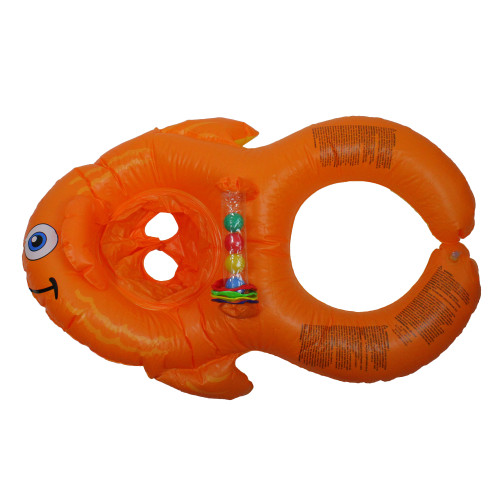 Inflatable Orange Goldfish Baby Seat Pool Float - 39.5 Inch