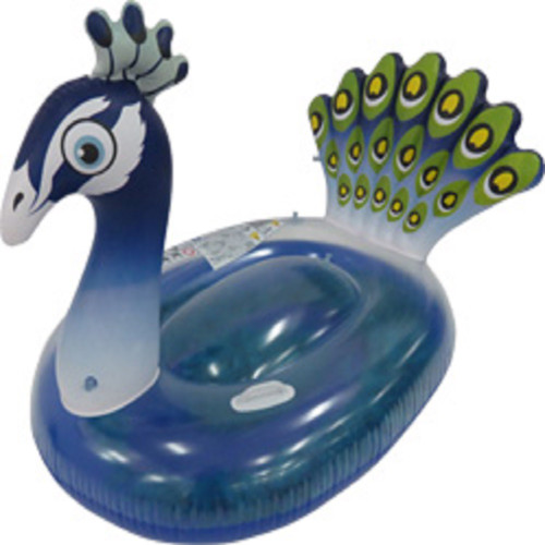 Elegant Fun for Your Pool! 4.75' Purple Inflatable Peacock Pool Float