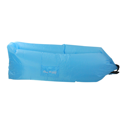 Relax in Style with Inflatable Blue Easy Breeze Air Sofa for Land or Water, 94-Inch - No Pump Needed!