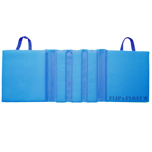 Comfortable and Versatile 47-Inch Blue Foldable Flip and Float Lounger Raft