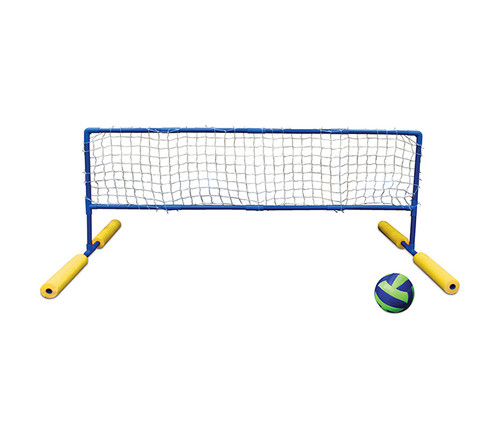 Make a Splash with 70" Blue and Yellow Super Water or Swimming Pool Volleyball Net and Ball
