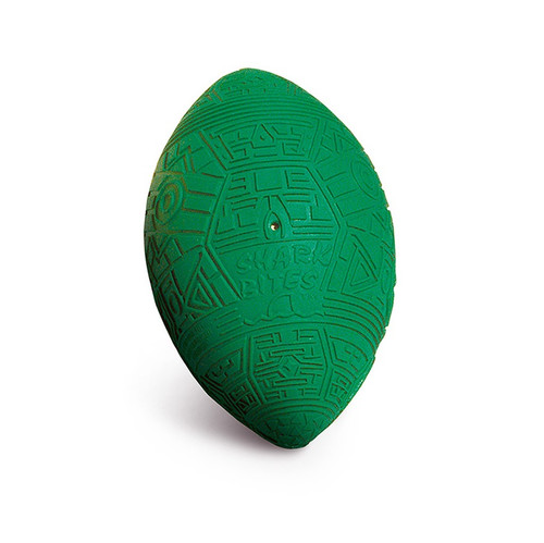 Make a Splash with the 8" Green Shark Bite Grip Football - Perfect for Intense Water Fun and Beach Play!