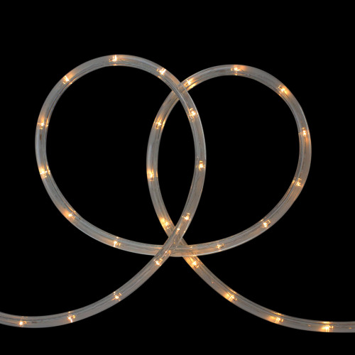 Warm White LED Outdoor Flexible Christmas Rope Light Set, 18ft