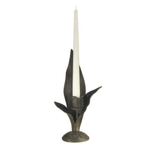 8" Lily and Leaves Votive Candle Holder