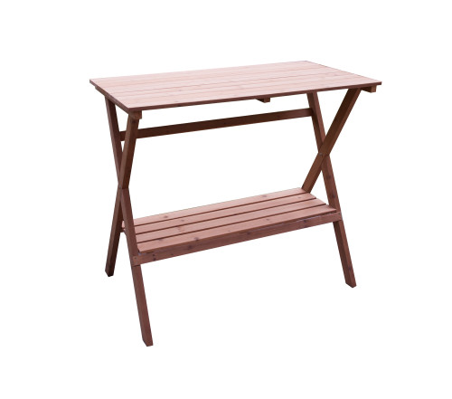 46.75" Brown Wooden Simple Potting Bench