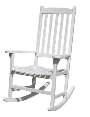 45.25" White Versatile Traditional Rocking Chair