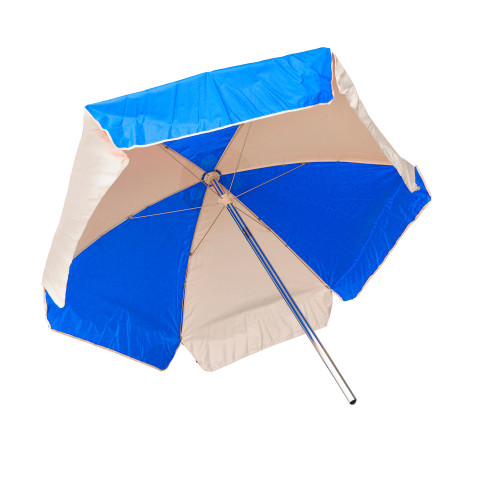 Durable 52" Royal Blue and White Kemp USA Multipurpose Umbrella