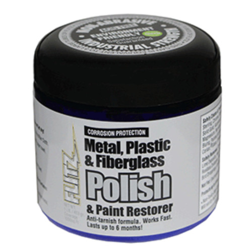3" Black, White, and Blue Flitz Metal, Plastic and Fiberglass Polish Paste 1-Lb