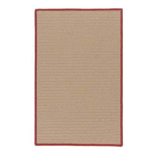 6' x 8' Brown and Red All Purpose Handcrafted Reversible Rectangular Outdoor Area Throw Rug