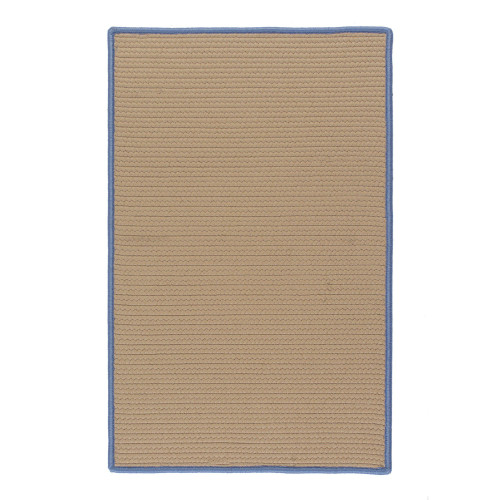 10' x 14' Brown and Blue All Purpose Handcrafted Reversible Rectangular Outdoor Area Throw Rug