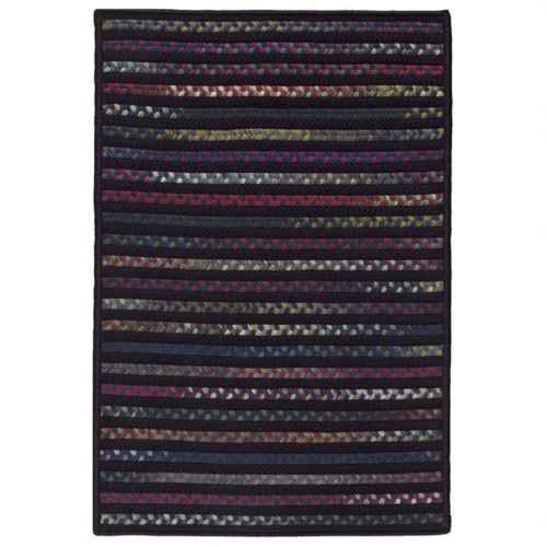 4' x 6' Black and White All Purpose Striped Handcrafted Reversible Rectangle Outdoor Area Throw Rug